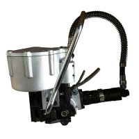 直銷32mm氣動鋼帶打包機，鋼鐵專用氣動鋼帶收緊機