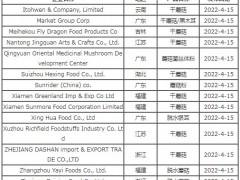 又有14家企業(yè)出口蘑菇的質(zhì)量獲美國FDA認可 ()